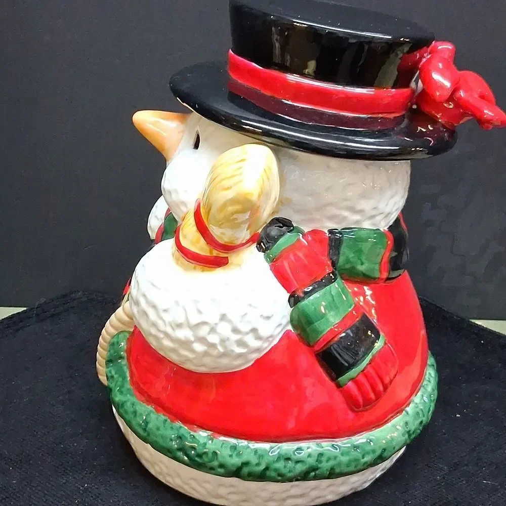 Snowman Cookie Jar./snack jar/treat jar‎